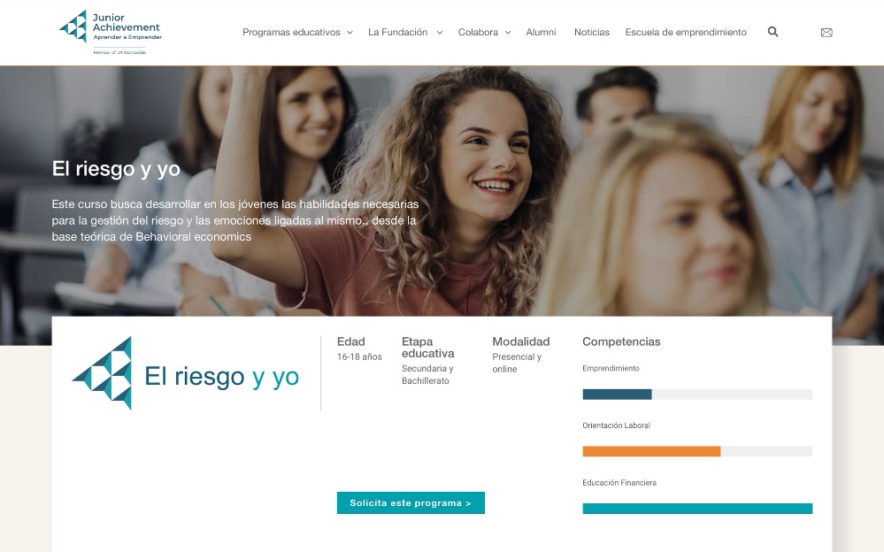 Cerca de 4.000 jóvenes de entre 15 y 17 años han participado este curso en la séptima edición del programa ‘El riesgo y yo’