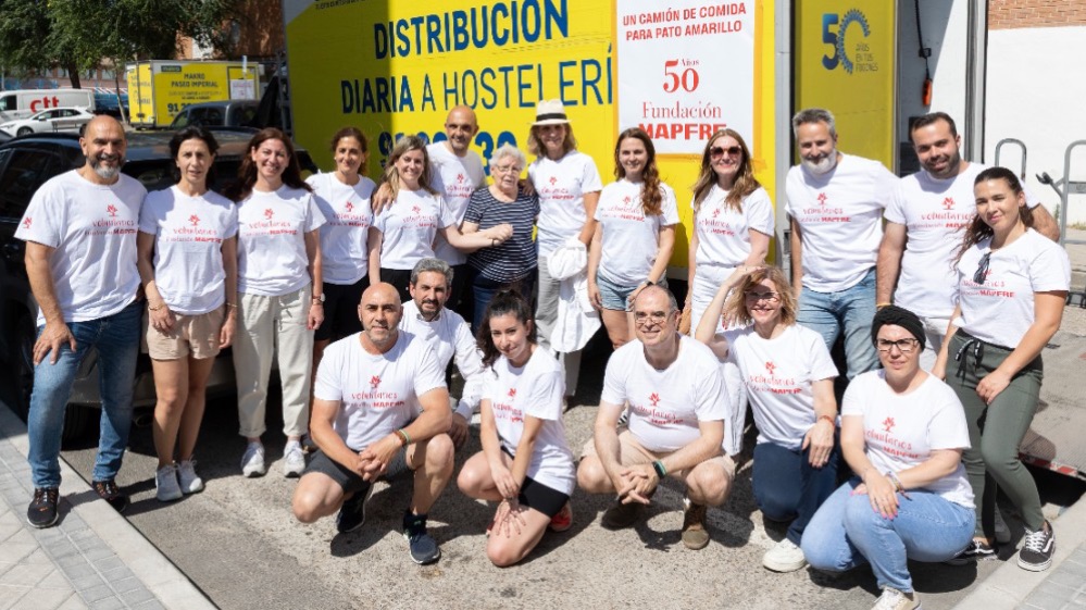 Fundación MAPFRE ha entregado más de 10.000 kilos de alimentos —entre productos frescos y no perecederos— a la Asociación Pato Amarillo