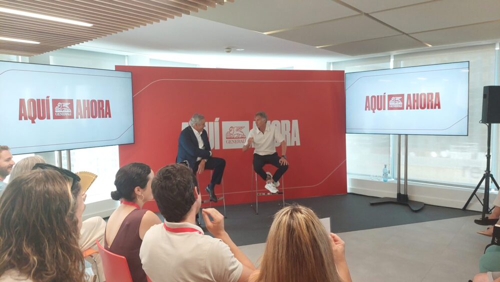 El aventurero protagoniza un encuentro en la sede de Generali, donde compartió su experiencia en el espacio y su vínculo con la marca