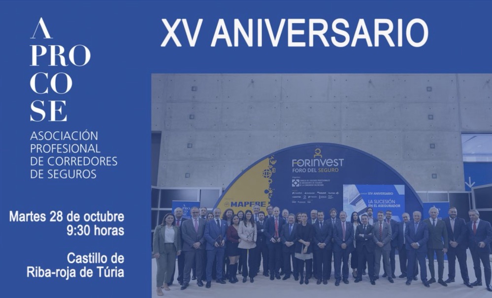 La Asociación Profesional APROCOSE) celebrará su XV aniversario el 28 de octubre con un acto conmemorativo en Riba-roja de Túria.