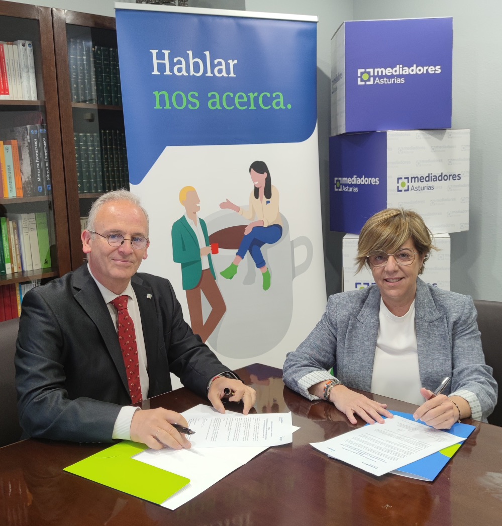 Mediadores Asturias) y Pelayo han renovado su colaboración para impulsar la competitividad del canal de mediación en el Principado.