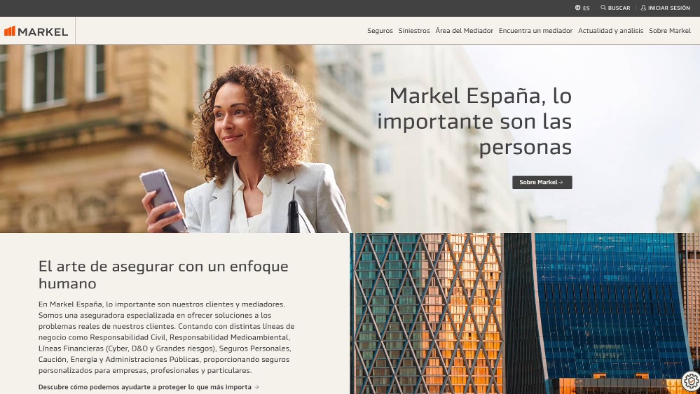 Markel España estrena web corporativa con una experiencia digital renovada para clientes y mediadores
