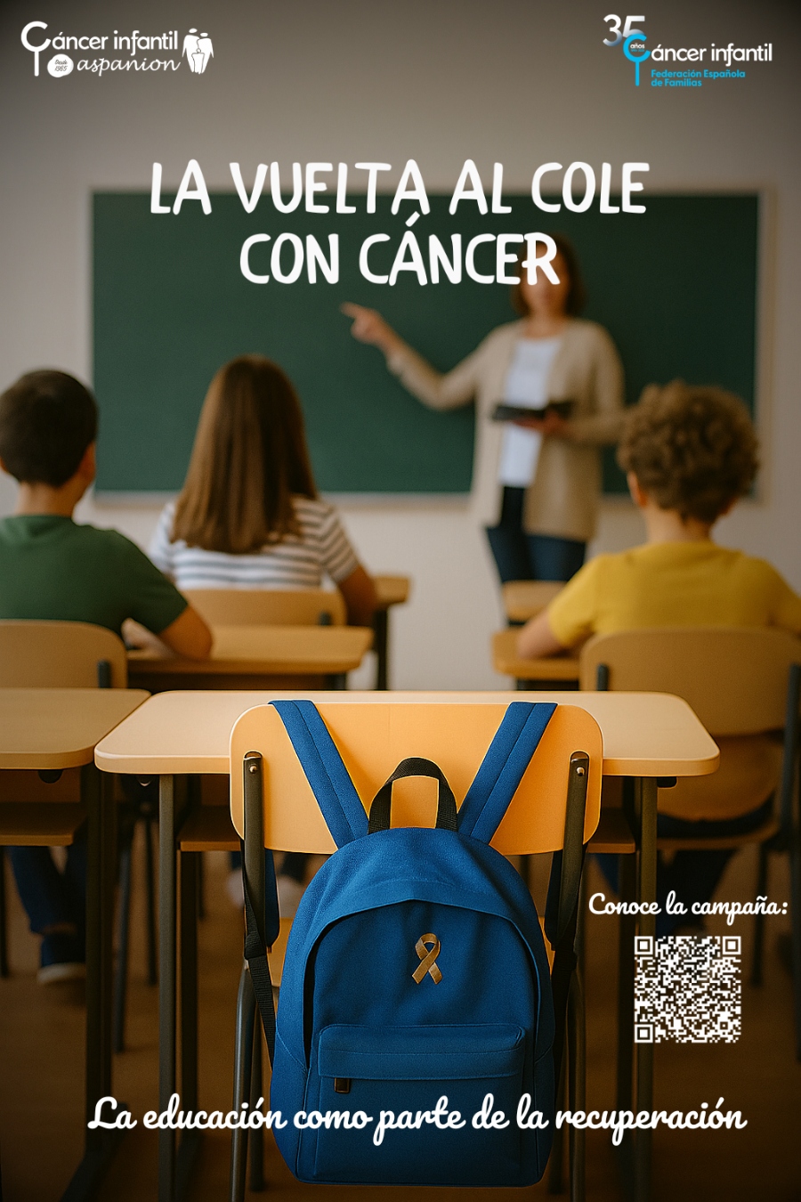 La vuelta al cole con cáncer: ASPANION y FEFCI visibilizan el cáncer infantil en septiembre