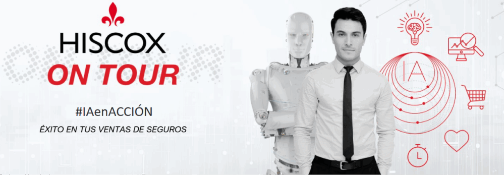 Hiscox on Tour está centrada en mostrar a la mediación de seguros cómo la inteligencia artificial puede impulsar su productividad comercial.