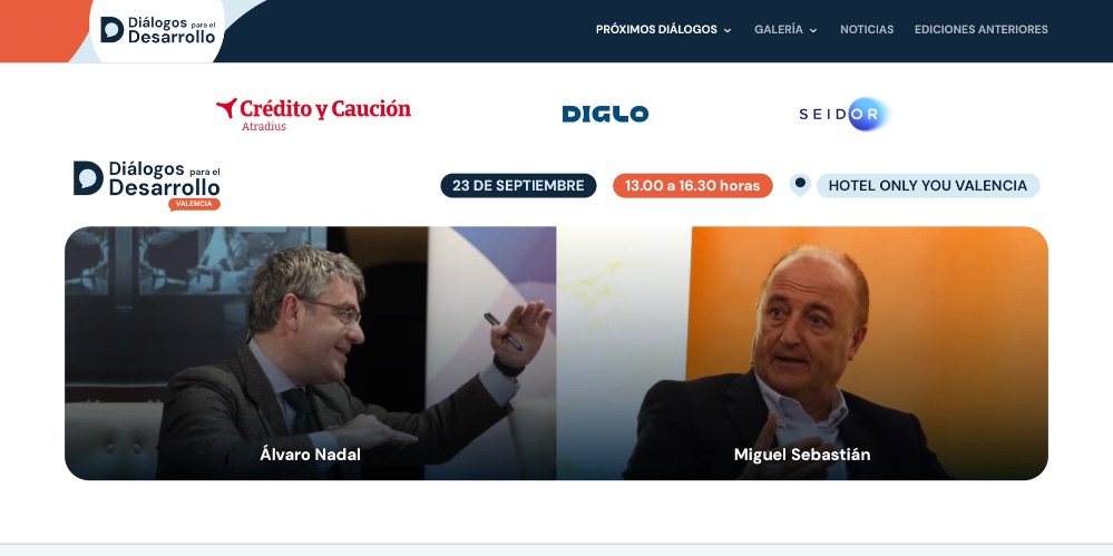 Valencia acoge mañana una nueva edición de los Diálogos para el Desarrollo, un foro impulsado por Crédito y Caución