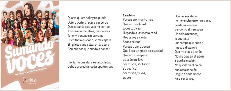 Sumando Voces: diecisiete músicos participan en la nueva versión coral del himno por la accesibilidad
