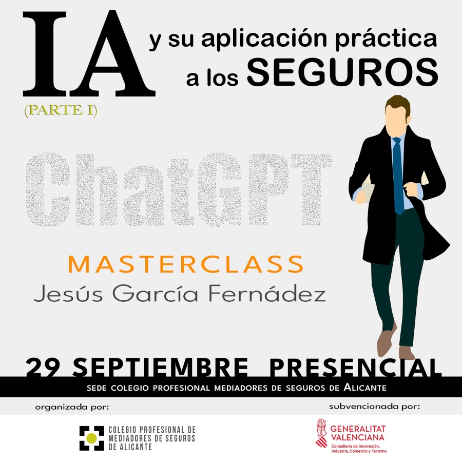 El Colegio de Alicante organiza una MasterClass sobre inteligencia artificial aplicada a la mediación de seguros