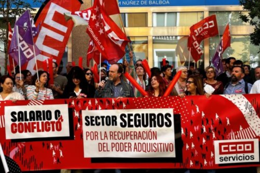 CCOO convocará concentraciones en el sector seguros y mutuas