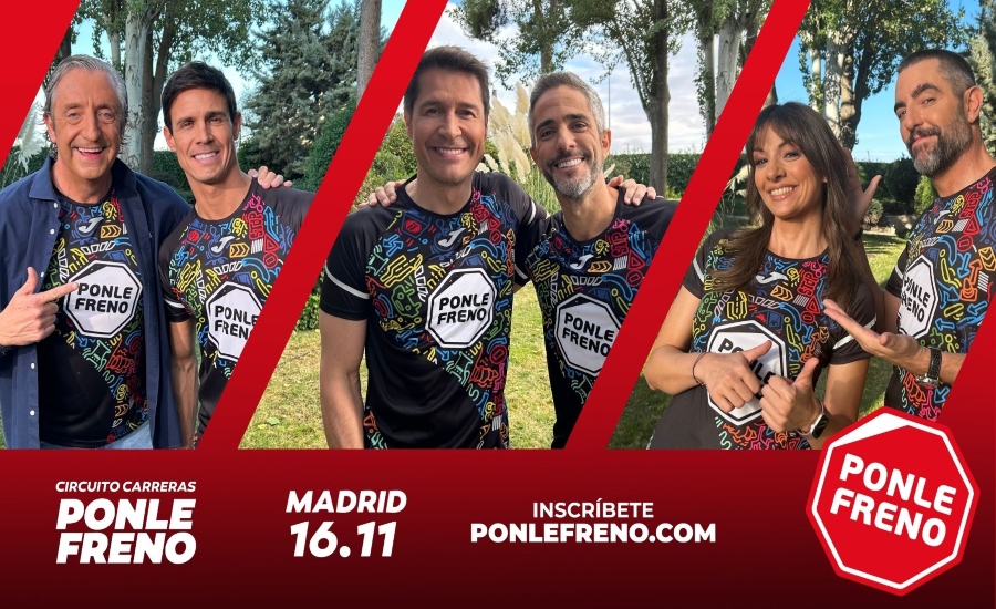 PONLE FRENO reúne a rostros de Atresmedia y víctimas de tráfico en apoyo a la carrera de Madrid