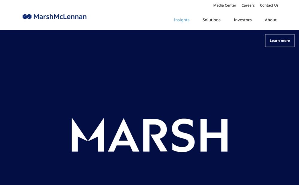 Marsh McLennan unificará todas sus operaciones bajo la marca Marsh y crea una nueva unidad global para acelerar la innovación