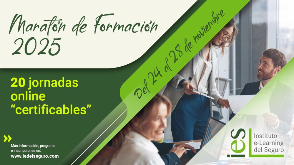 Cinco días, 20 webinars y 20 horas certificables de formación gratuita del IES para corredores y corredurías del 24 al 28 de noviembre