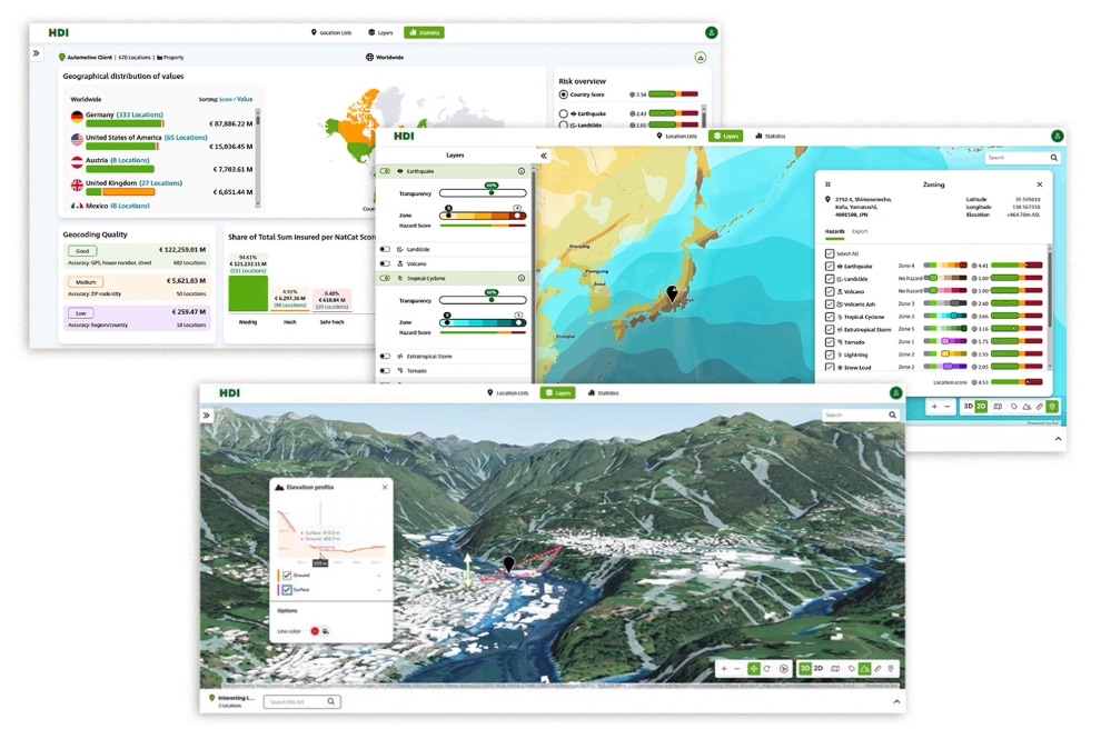 Con HDI ARGOS 4.0 (Accumulation Risk Geospatial Online System), HDI Global ofrece una herramienta avanzada de evaluación de riesgos naturales.