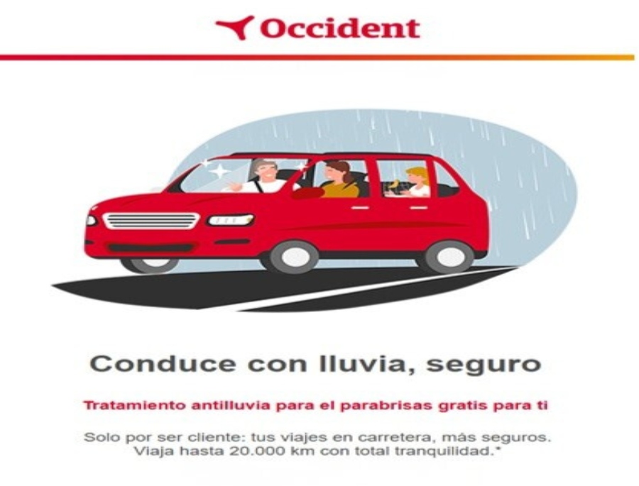 Occident ofrece un tratamiento antilluvia gratuito