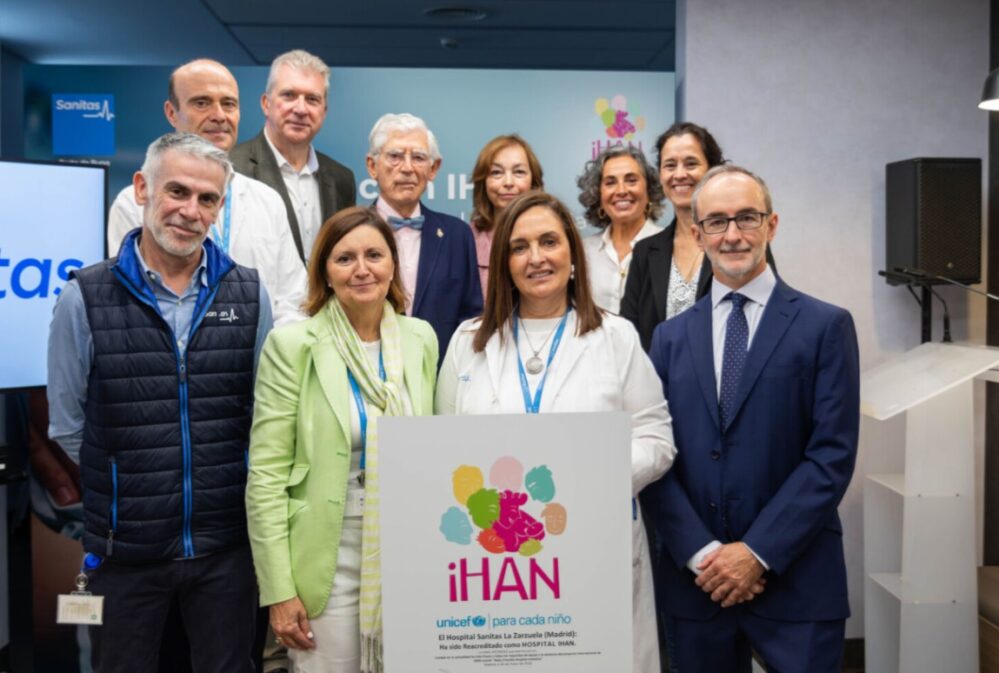 El Hospital Universitario Sanitas La Zarzuela renueva la acreditación IHAN por su modelo de parto humanizado y apoyo a la lactancia materna