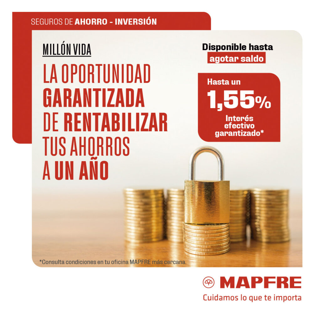 El nuevo producto de MAPFRE ofrece una rentabilidad garantizada sin condiciones adicionales y está pensado para ahorradores conservadores.