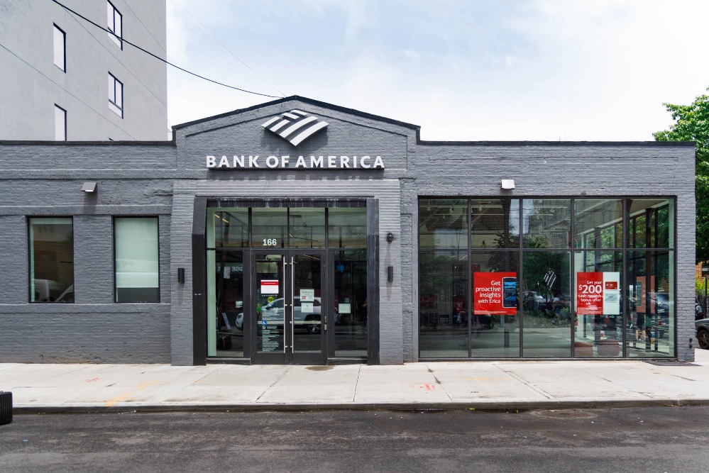 Una oficina de Bank of America.
