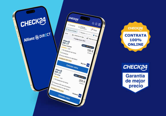 CHECK24 y Allianz Direct amplían su colaboración para incluir la oferta digital de la aseguradora en el comparador de seguros de moto.