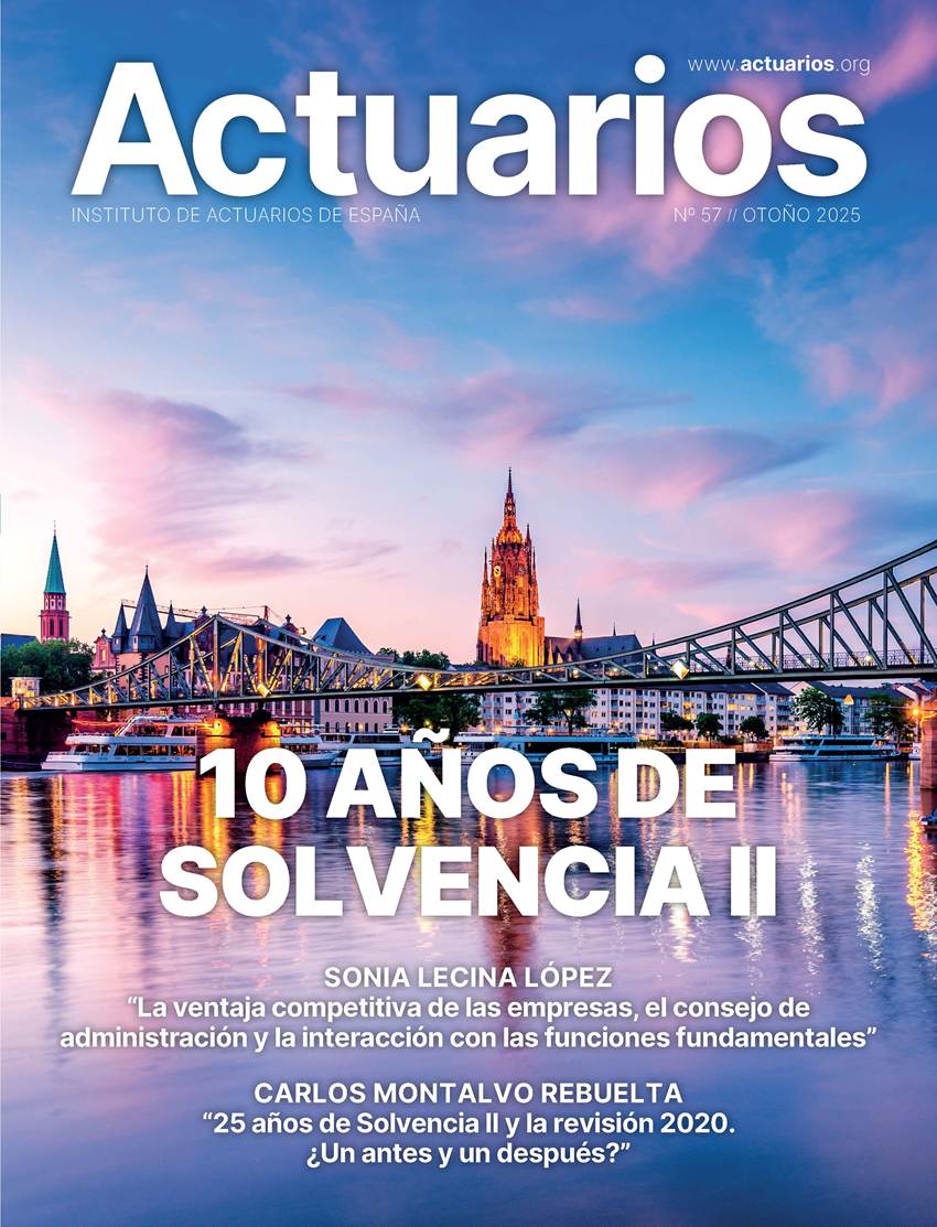 El Instituto de Actuarios de España publica la 57 revista Actuarios, que centra su tema de portada en el décimo aniversario de Solvencia II.