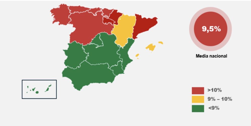 Entre 2014 y 2023, más de 1.600 personas perdieron la vida en accidentes de tráfico ocurridos con condiciones climatológicas desfavorables.