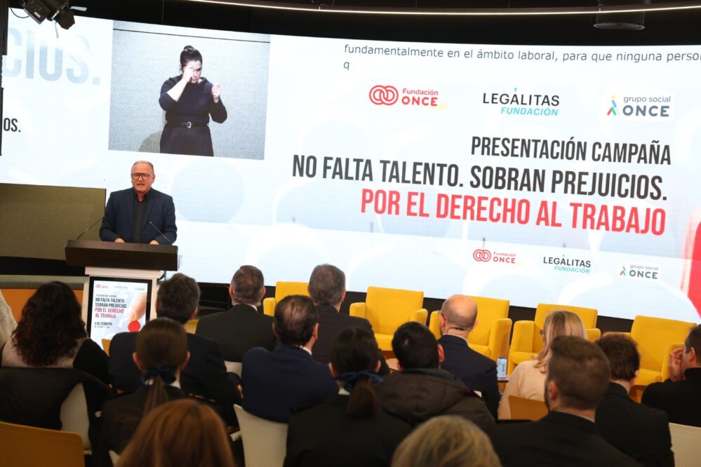 Fundación Legálitas y Fundación ONCE han presentado la campaña “No falta talento, sobran prejuicios. Por el derecho al trabajo”