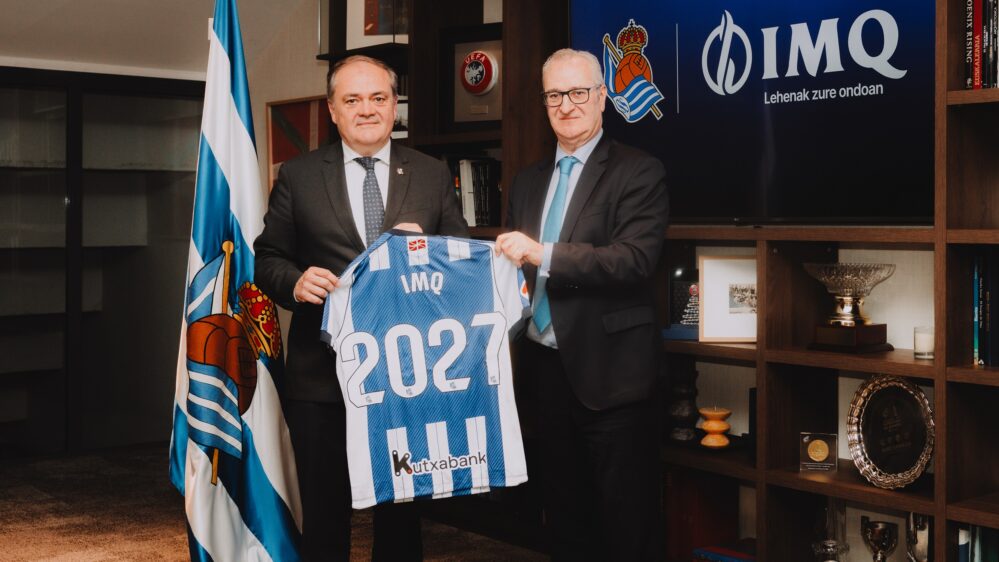 IMQ y la Real Sociedad han renovado su patrocinio para las dos próximas temporadas, prolongando una alianza que alcanza los 18 años.