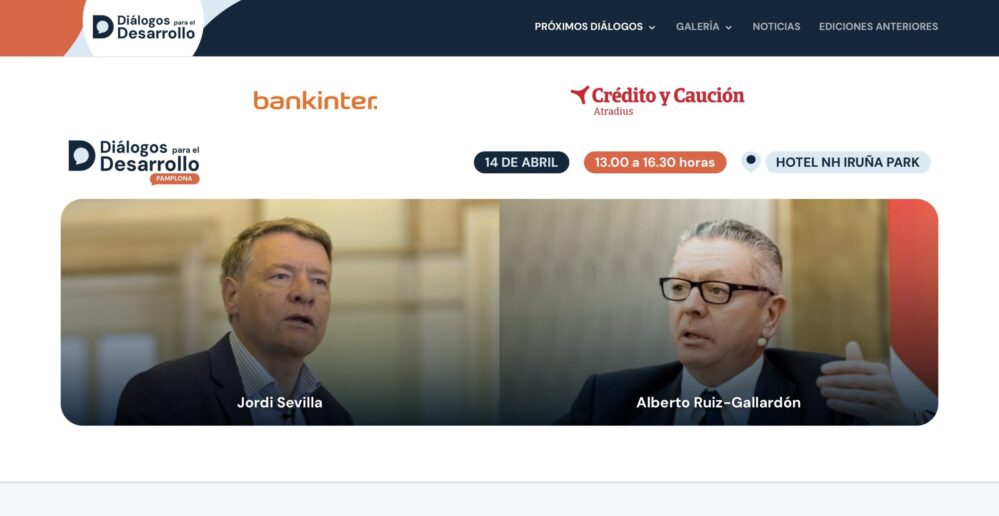 Crédito y Caución impulsa en Pamplona los Diálogos para el Desarrollo con Jordi Sevilla y Ruiz-Gallardón para analizar los retos empresariales.