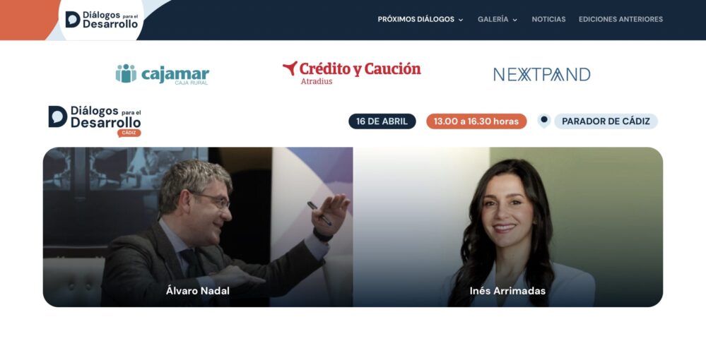 Crédito y Caución celebra en Cádiz una nueva edición de los Diálogos para el Desarrollo con Álvaro Nadal e Inés Arrimadas.