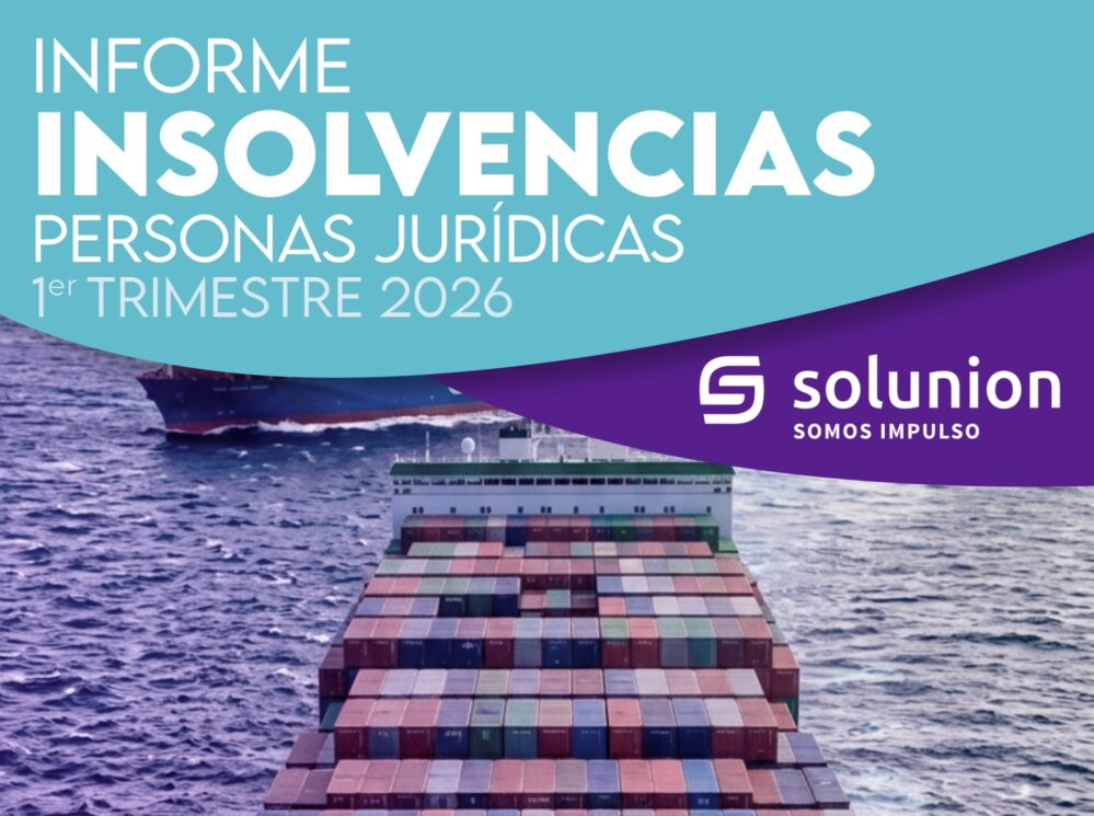 Las insolvencias empresariales caen un 24% en el primer trimestre de 2026 en España, aunque se mantienen por encima de niveles pre-COVID, según Solunion.