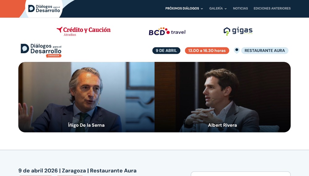 Crédito y Caución e Iberinform organizan en Zaragoza los Diálogos para el Desarrollo con Íñigo de la Serna y Albert Rivera.