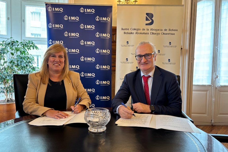 El Colegio de la Abogacía de Vizcaya e IMQ ratifican su acuerdo de colaboración sanitaria