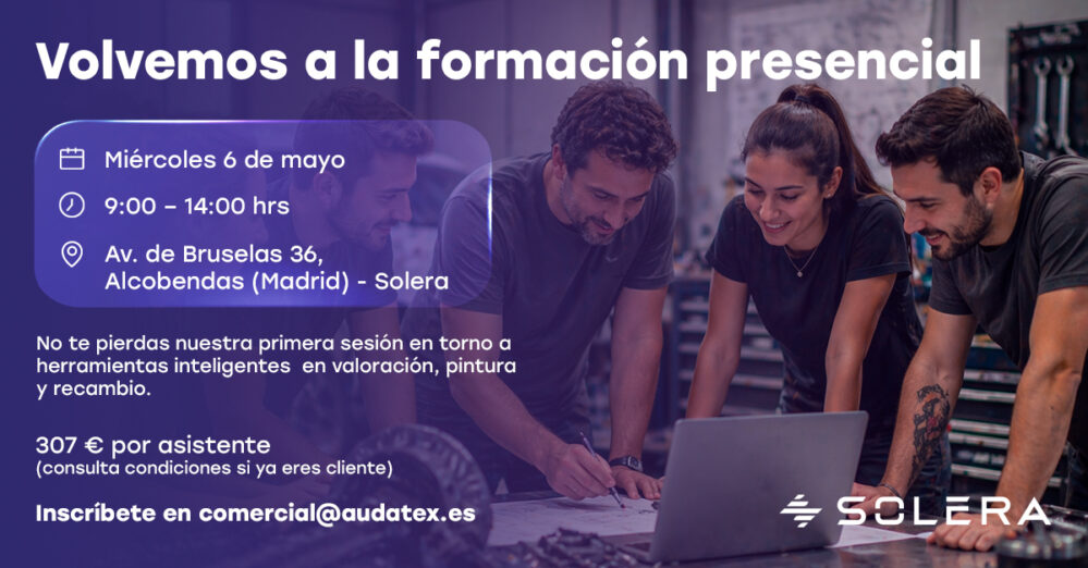 Solera retoma la formación presencial para talleres con un programa en Madrid centrado en valoración, pintura y recambios.