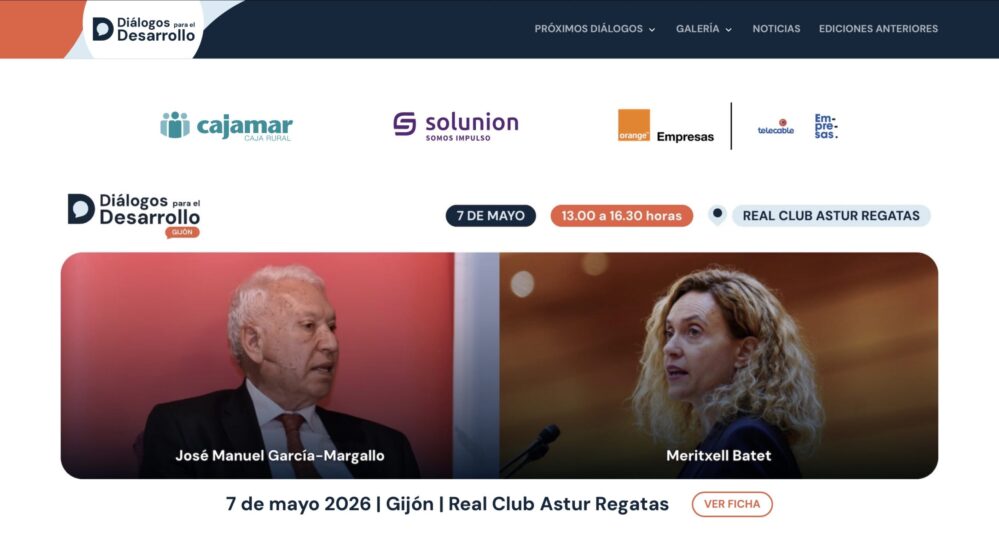 Solunion patrocina Diálogos para el Desarrollo en Gijón con García-Margallo y Batet para analizar la incertidumbre económica.