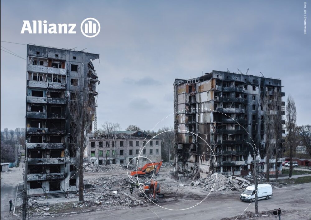 Allianz alerta de que la guerra ya es el principal riesgo de violencia política para más del 50 % de las empresas a nivel global.