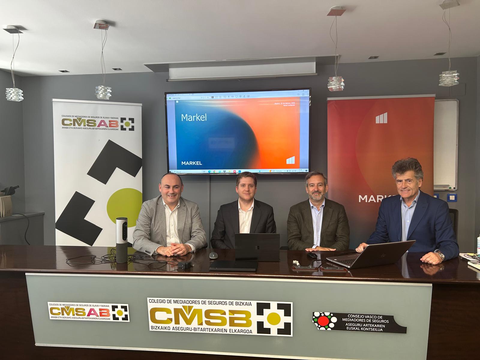 Markel España imparte una jornada formativa sobre riesgos cibernéticos y seguro cyber en el Colegio de Mediadores de Álava y Vizcaya.