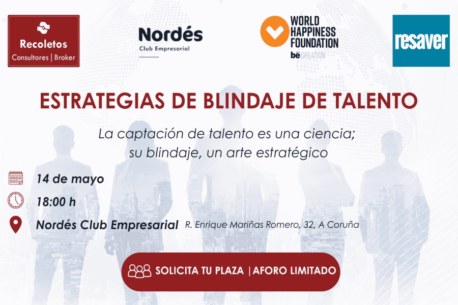 Recoletos Consultores celebrará en La Coruña una sesión ejecutiva sobre blindaje del talento