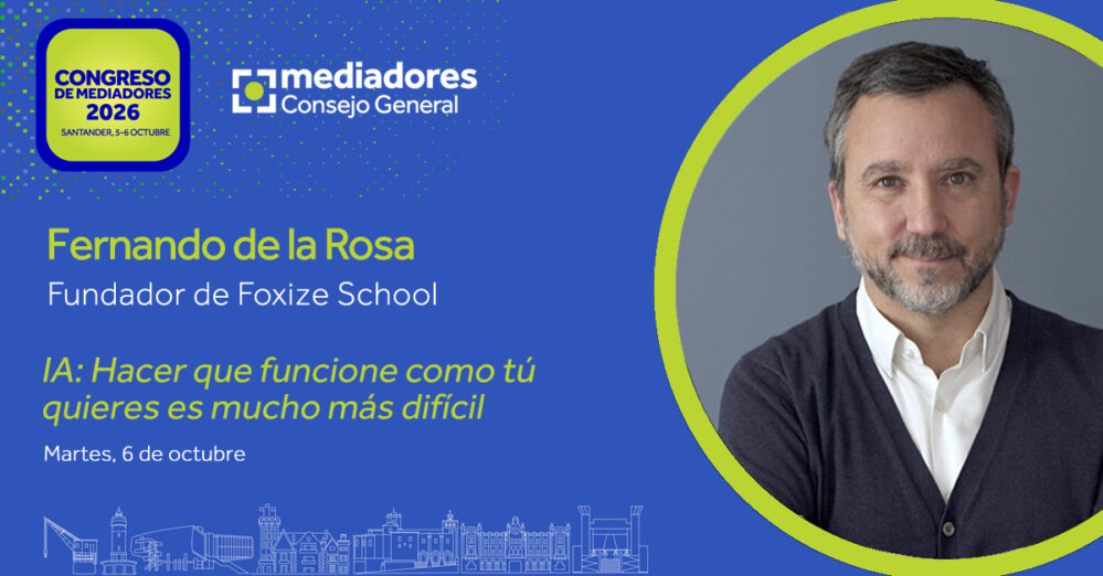 Fernando de la Rosa llevará la inteligencia artificial al Congreso de Mediadores 2026