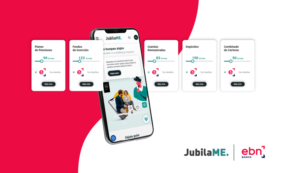 JubilaME incorpora los productos de ahorro e inversión de EBN Banco