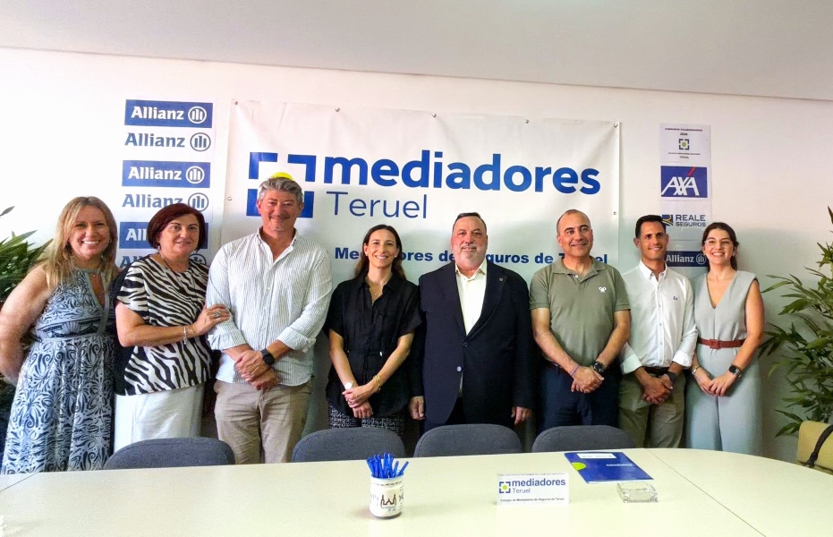 El Colegio de Teruel y Allianz cooperarán en la mejora formativa de los profesionales del seguro
