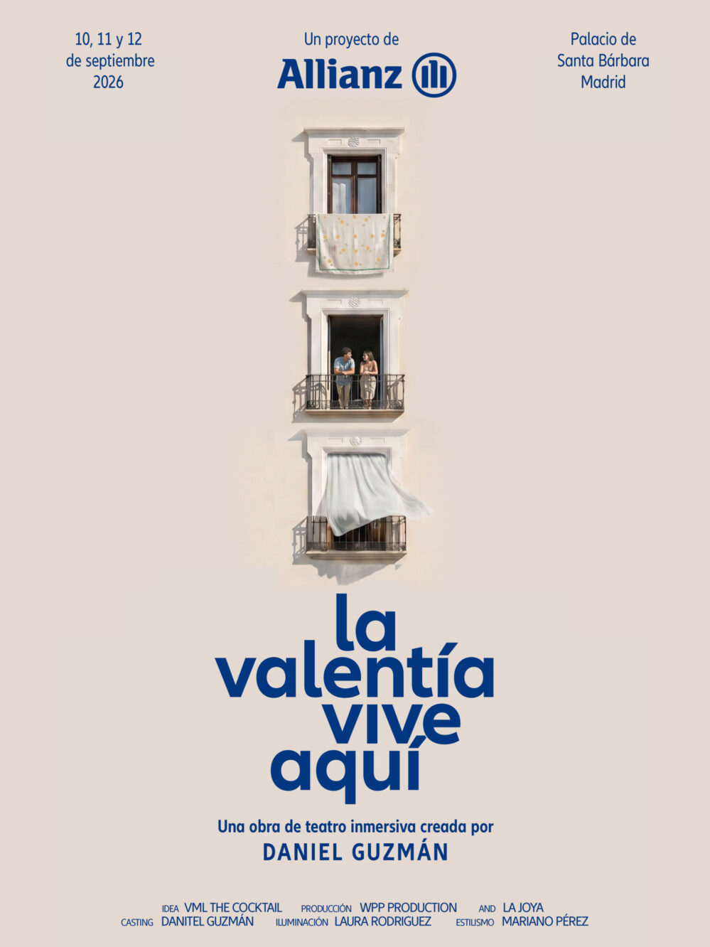 Allianz y Daniel Guzmán crean “La valentía vive aquí”, una experiencia de teatro inmersivo que abrirá al público el 11 y 12 de septiembre en Madrid.