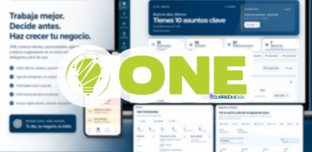 Correduidea amplía ONE con interacción por voz, inteligencia de mercado y ONE Agent Ready para preparar el uso de agentes inteligentes.