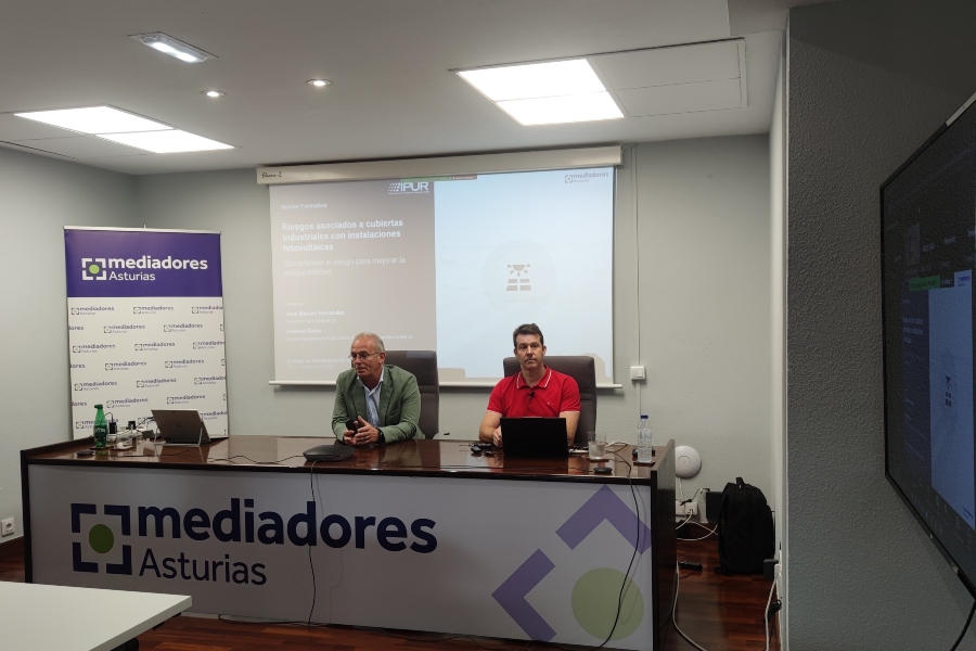 Mediadores Asturias e IPUR analizan los retos aseguradores de la fotovoltaica industrial