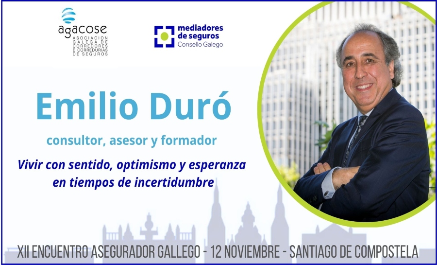 Emilio Duró se suma al XII Encuentro Asegurador Gallego