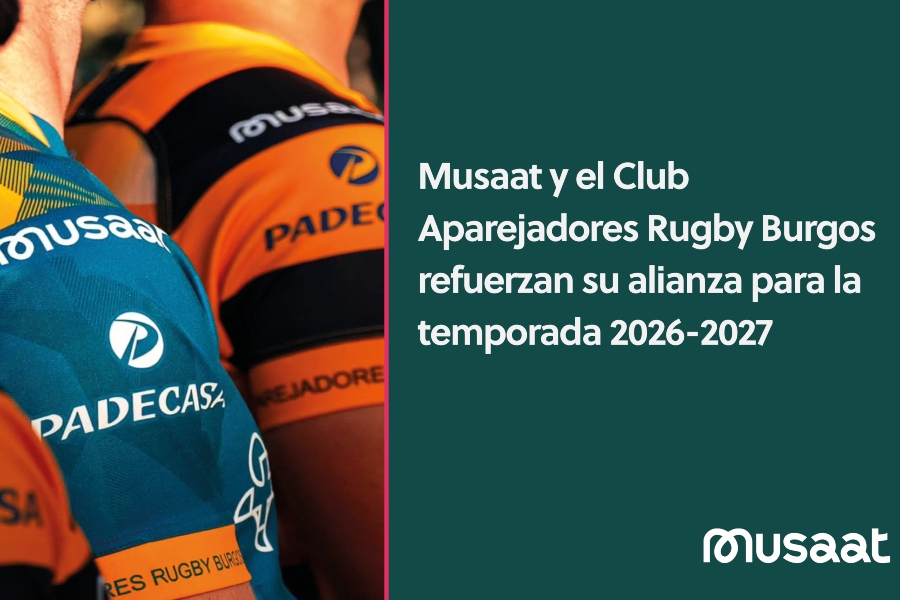 Musaat y el Club Aparejadores Rugby Burgos prolongan su alianza para la temporada 2026-2027